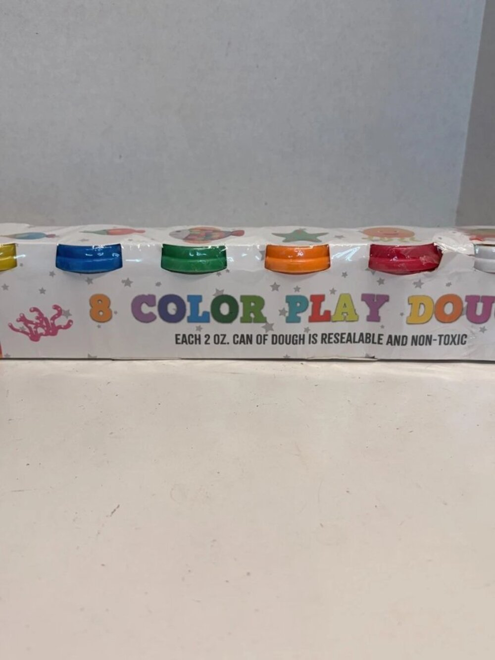8 pc Color Play Dough Set 2 oz Containers Non-toxic Resealable NEW